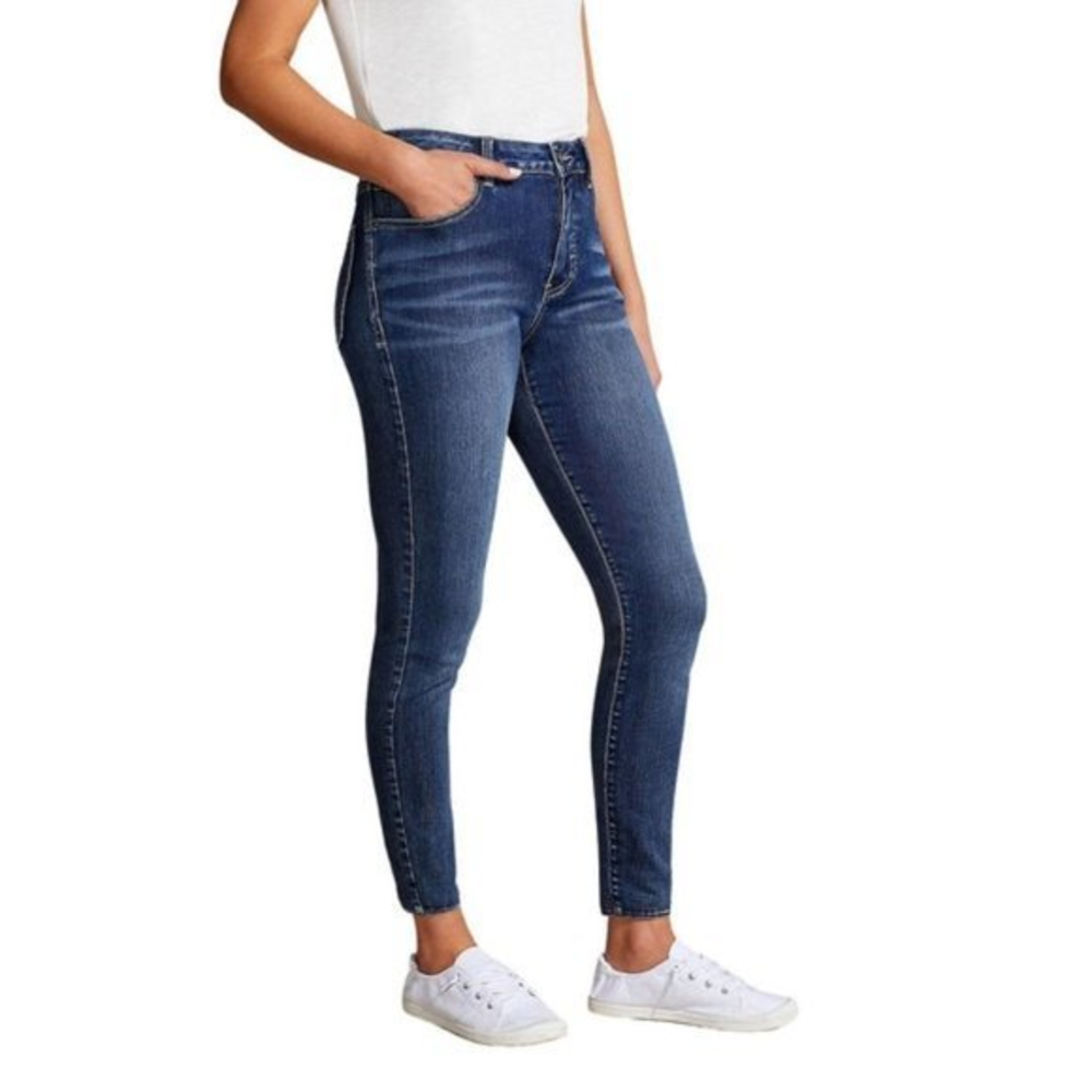 Maurices Size 2 Dark Wash High Rise Stretch Cotton Blend‎ Denim Skinny M Jeans